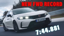 Honda Civic Type R là xe cầu trước nhanh nhất trường đua Nurburgring