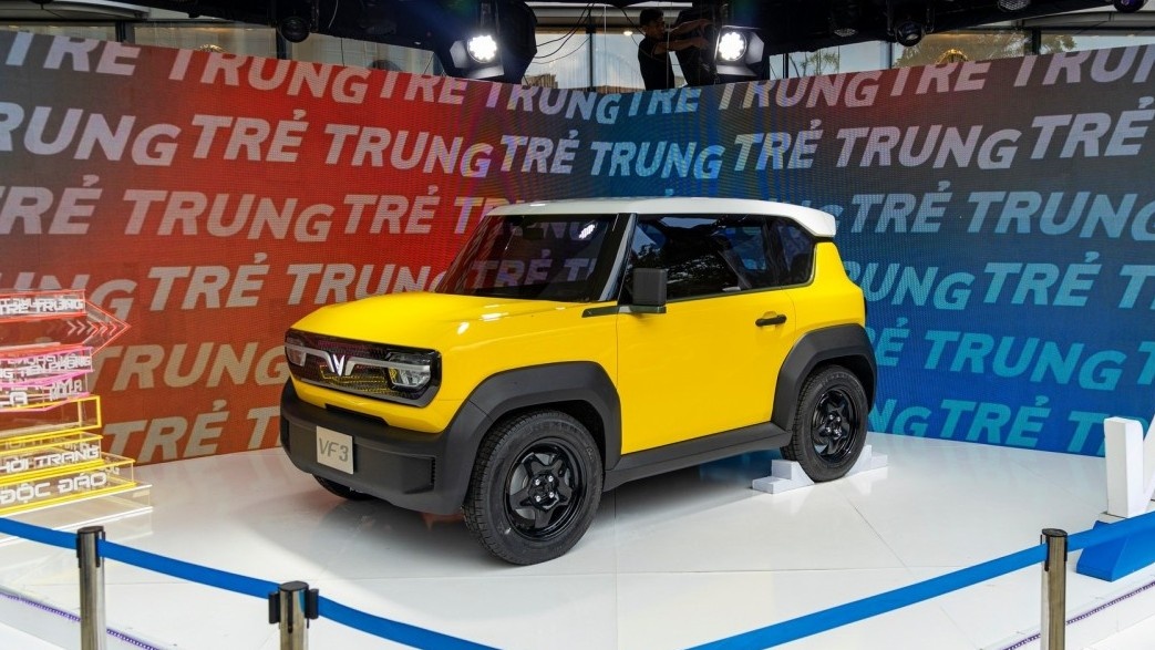 VF3 gây chú ý tại triển lãm VinFast - Vì tương lai xanh tại TP. HCM