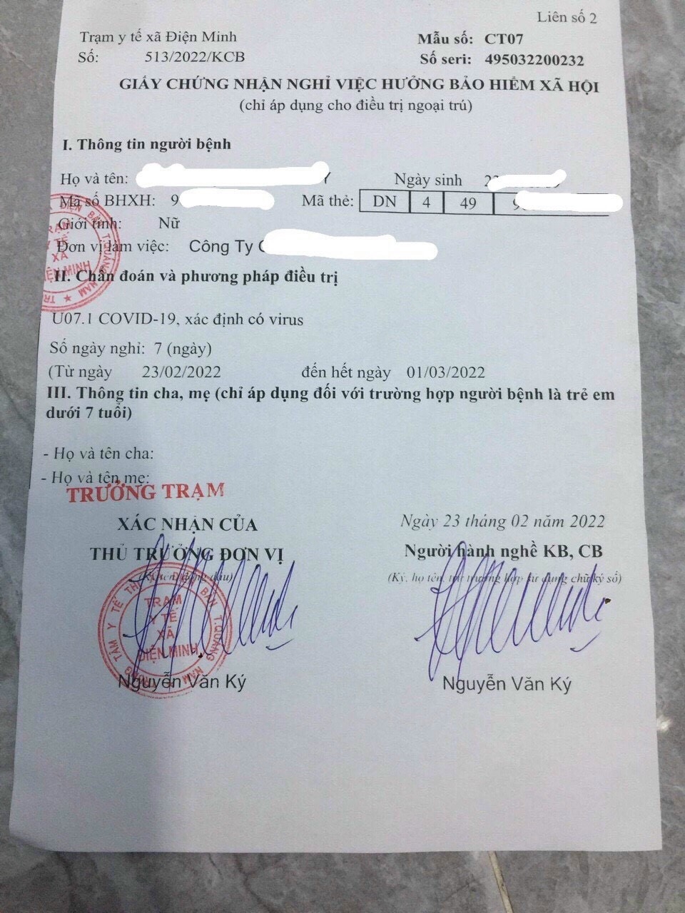 Quảng Nam: BHXH sẽ chi trả đầy đủ cho F0 điều trị tại nhà có Giấy nghỉ việc do Trạm Y tế xã phường cấp Quảng Nam: BHXH sẽ chi trả đầy đủ cho F0 điều trị tại nhà có Giấy nghỉ việc do Trạm Y tế xã phường cấp