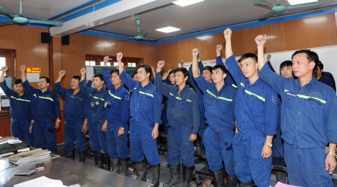 cong doan than khoang san vn than vang danh 99 lao dong tham gia san xuat dau xuan