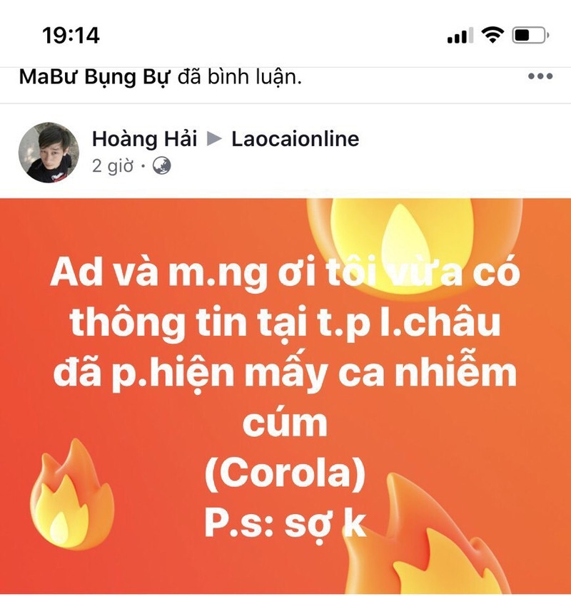 Lào Cai: xử lý 3 đối tượng tung tin sai sự thật về virus Covid-19 (nCoV) lao cai xu ly 3 doi tuong tung tin sai su that ve virus covid 19 ncov