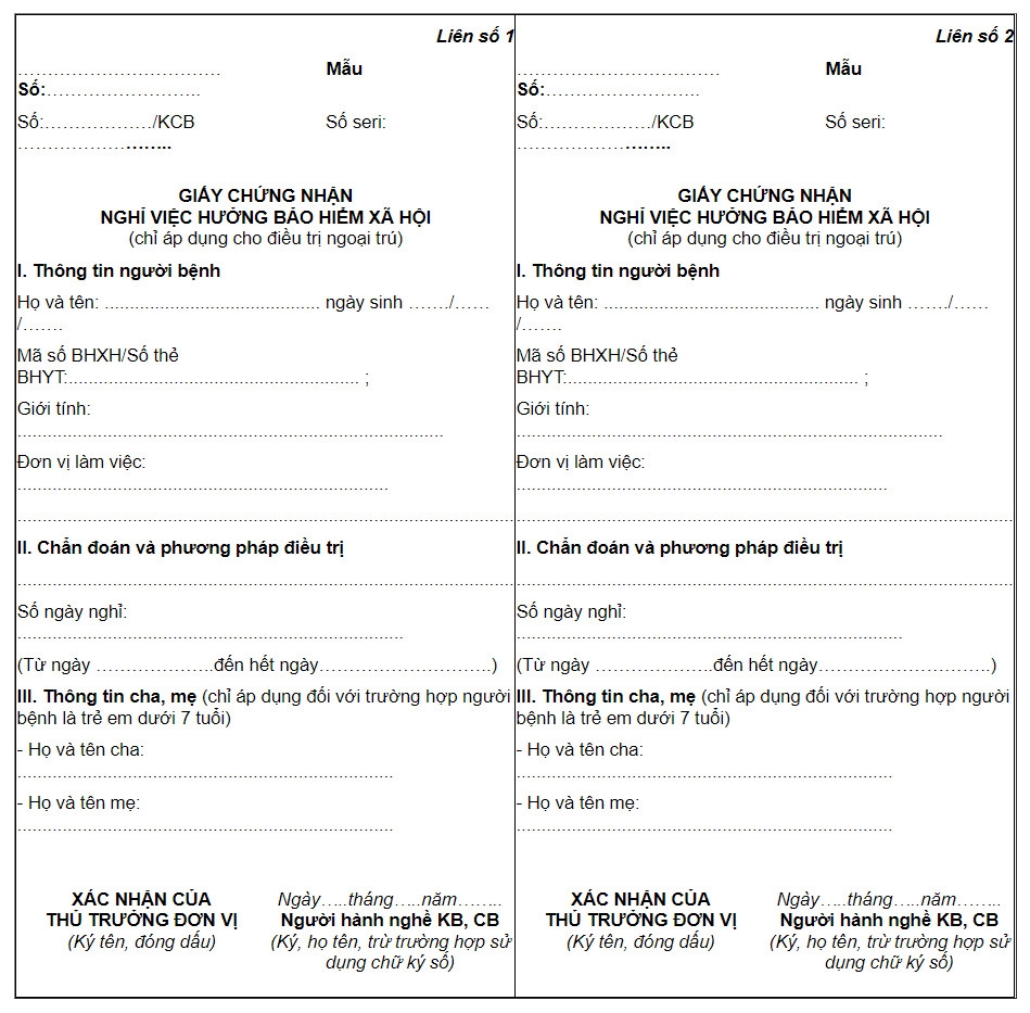 Trạm Y tế xã, phường có trách nhiệm cấp Giấy chứng nhận nghỉ việc hưởng BHXH