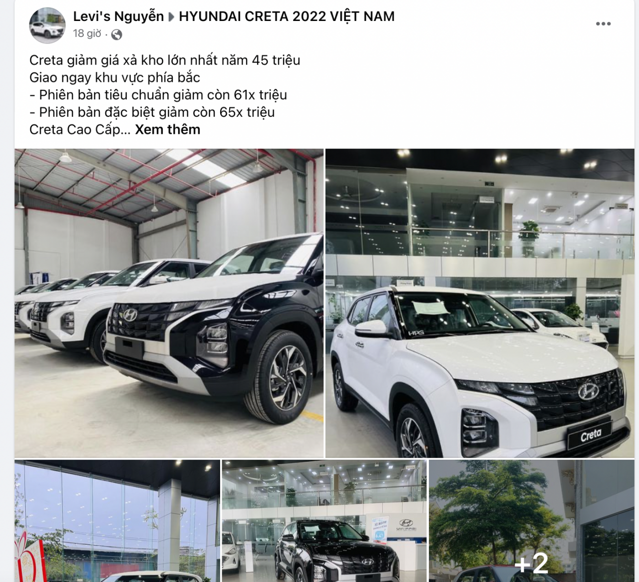 Đại lý giảm sốc 45 triệu đồng cho Hyundai Creta