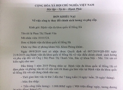Bác sỹ khiếu nại bệnh viện đa khoa Hồng Hà vì tự ý thay đổi cam kết