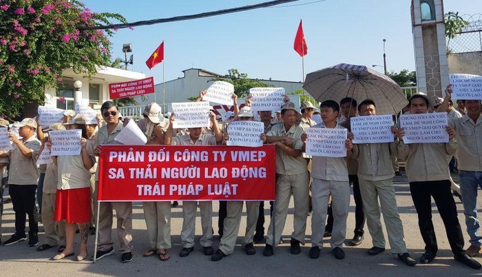 149 công nhân lao động của Công ty VMEP bị buộc nghỉ việc đột ngột