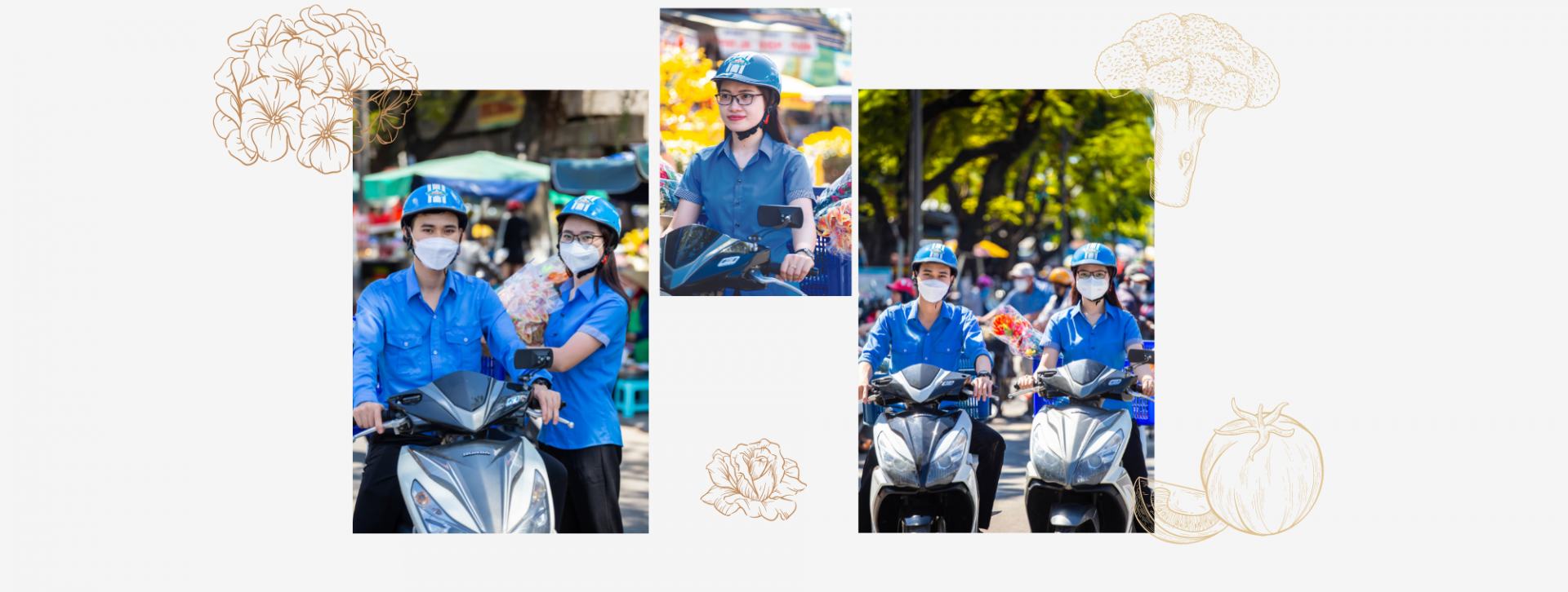 Huế: Lần đầu tiên đi chợ Tết bằng app Huế: Lần đầu tiên đi chợ Tết bằng app