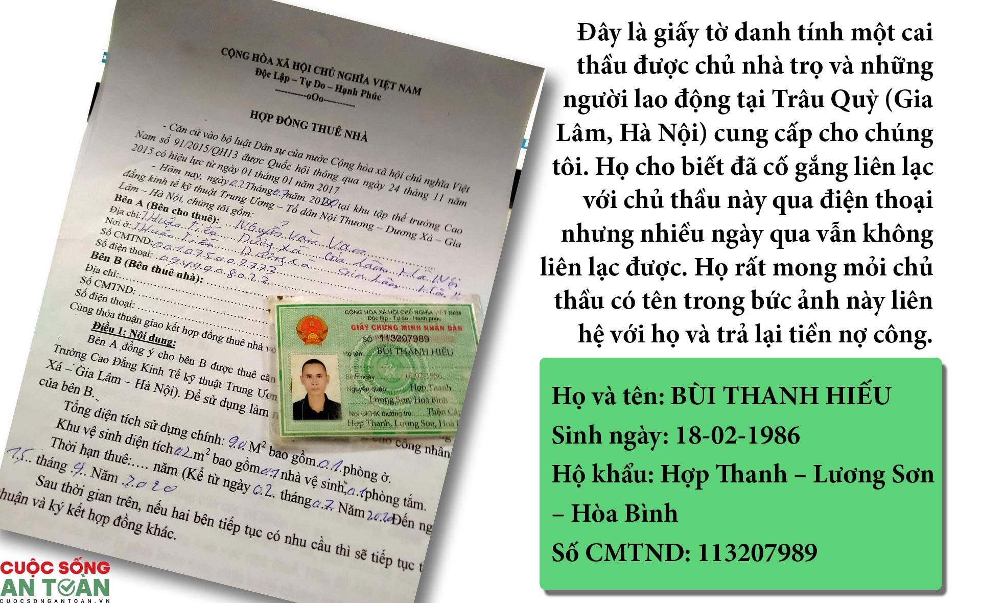 Thực trạng cai thầu quỵt tiền lao động tự do - Kỳ 3: Chiêu trò của chủ thầu Thực trạng cai thầu quỵt tiền lao động tự do - Kỳ 3: Chiêu trò của chủ thầu