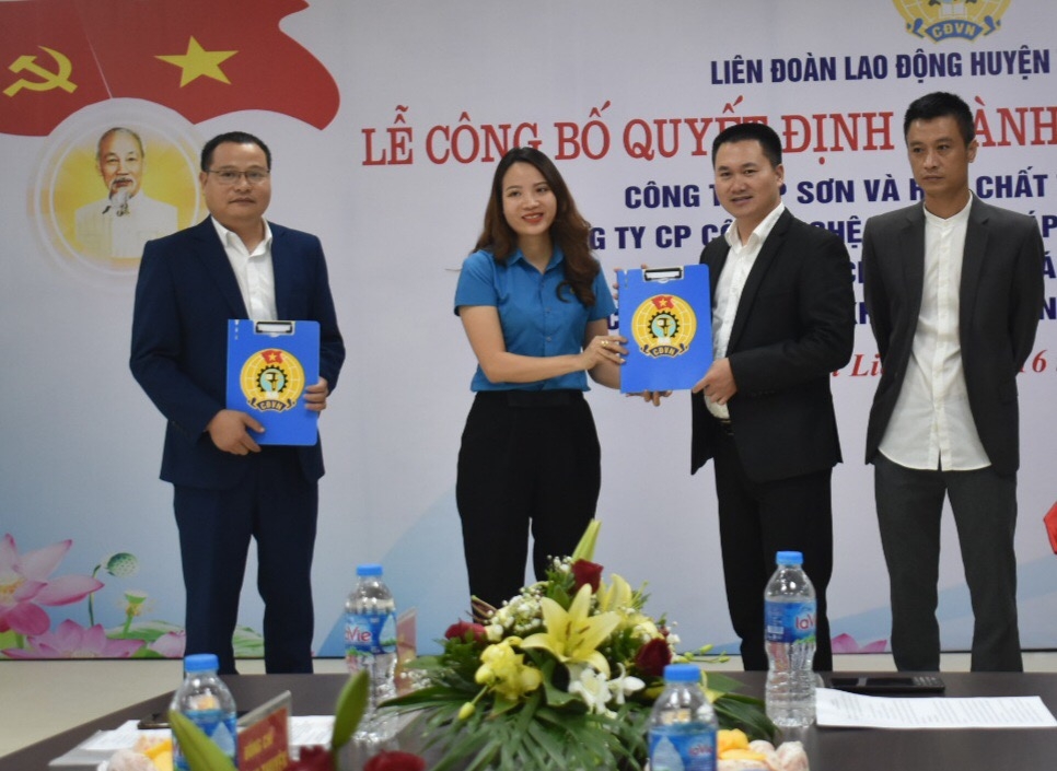 Liên đoàn Lao động huyện Thanh Liêm vượt chỉ tiêu thành lập CĐCS năm 2020 Liên đoàn Lao động huyện Thanh Liêm vượt chỉ tiêu thành lập CĐCS năm 2020