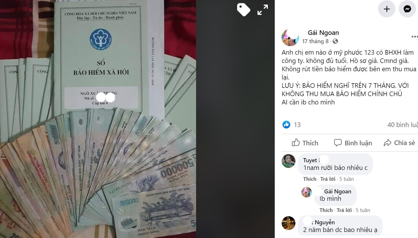 Sau chỉ đạo xử lý của Phó Thủ tướng, nạn mua bán sổ BHXH lại sôi động! Sau chỉ đạo xử lý của Phó Thủ tướng, nạn mua bán sổ BHXH lại sôi động!