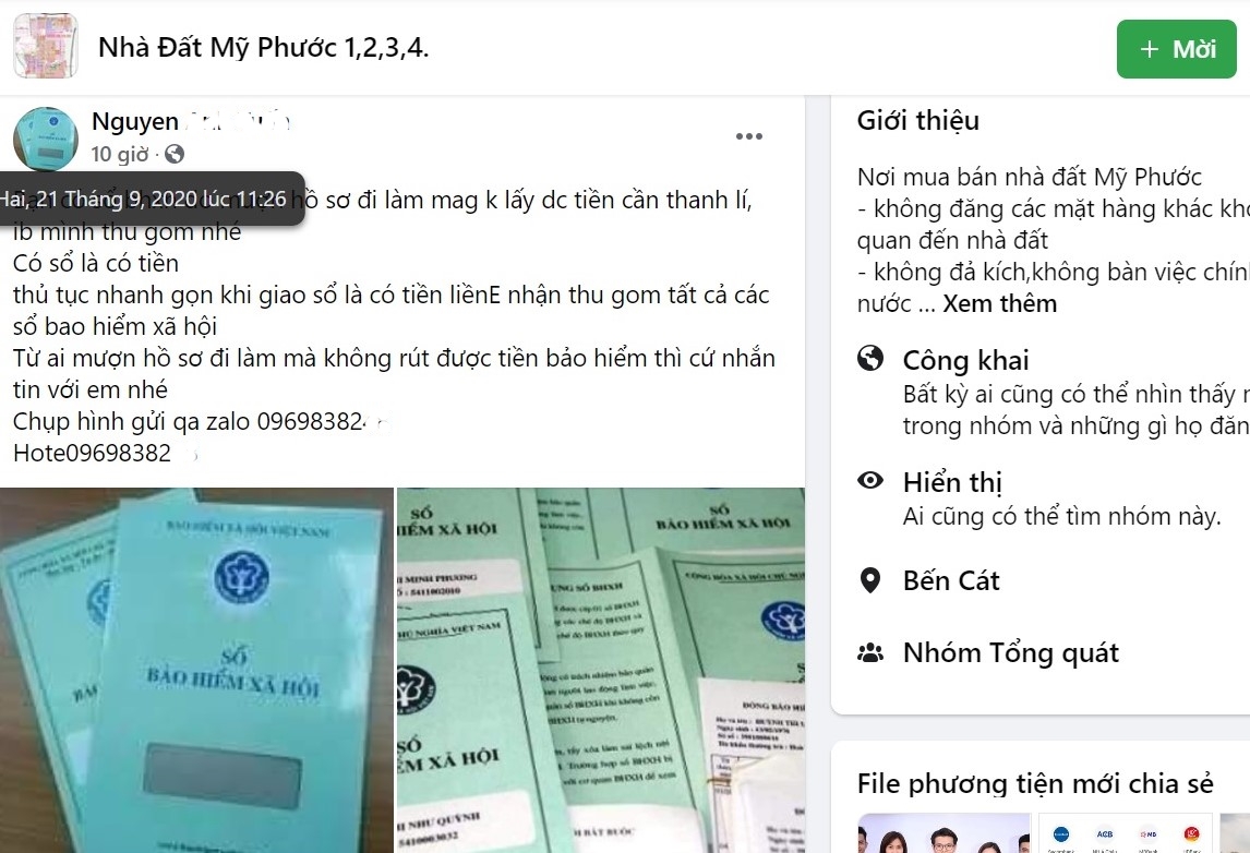Sau chỉ đạo xử lý của Phó Thủ tướng, nạn mua bán sổ BHXH lại sôi động! Sau chỉ đạo xử lý của Phó Thủ tướng, nạn mua bán sổ BHXH lại sôi động!