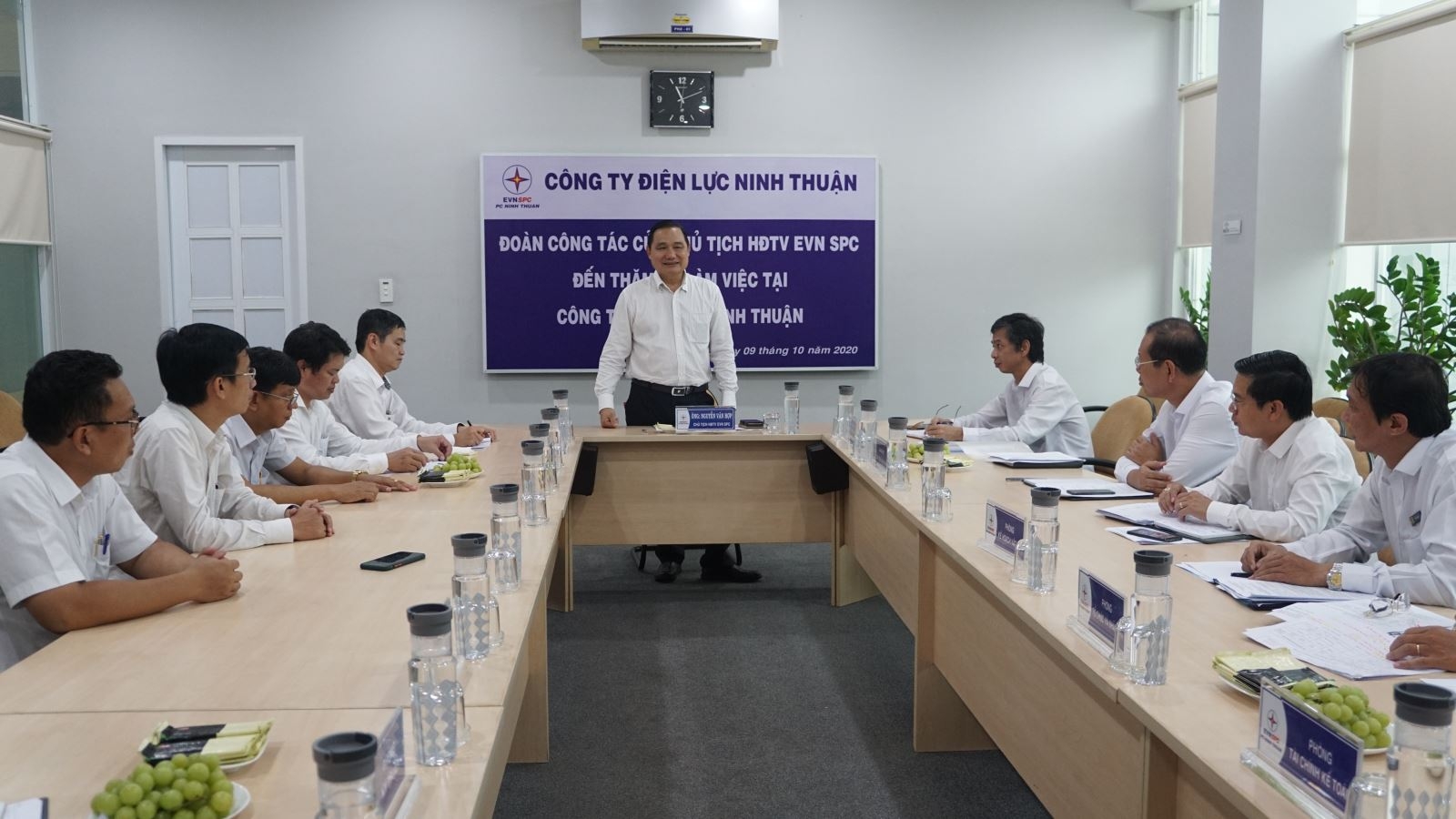 Lãnh đạo EVNSPC kiểm tra công tác chuẩn bị ứng phó mưa bão tại Ninh Thuận Lãnh đạo EVNSPC kiểm tra công tác chuẩn bị ứng phó mưa bão tại Ninh Thuận