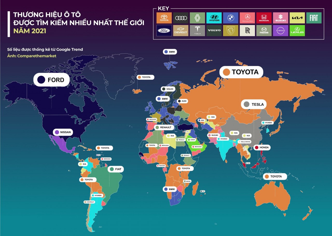 Người Việt tìm kiếm xe Kia nhiều nhất năm 2021 Người Việt tìm kiếm xe Kia nhiều nhất năm 2021