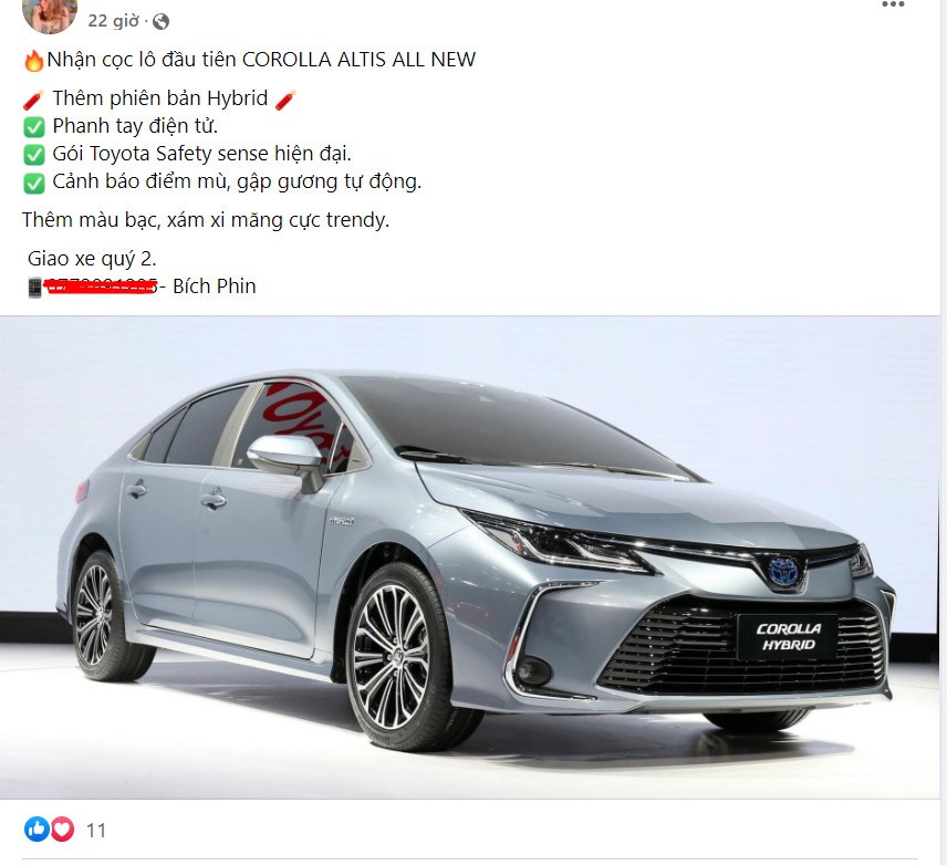 Đại lý nhận đặt cọc Toyota Corolla Altis 2022, giá dự kiến từ 750 triệu đồng Đại lý nhận đặt cọc Toyota Corolla Altis 2022, giá dự kiến từ 750 triệu đồng