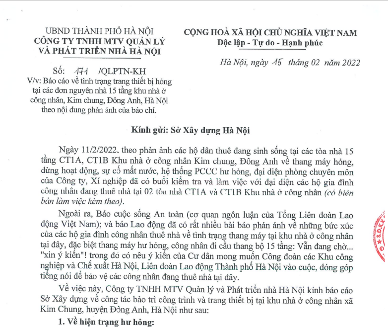 Đề nghị sớm hướng dẫn giải quyết sự cố công trình, thiết bị khi có dấu hiệu nguy hiểm Đề nghị sớm hướng dẫn giải quyết sự cố công trình, thiết bị khi có dấu hiệu nguy hiểm