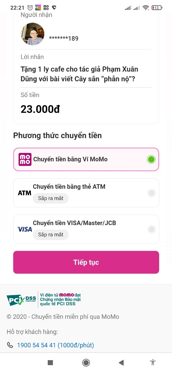 Cách sử dụng ví MoMo để tham gia chương trình "Đọc Cà phê tối, tặng cà phê"