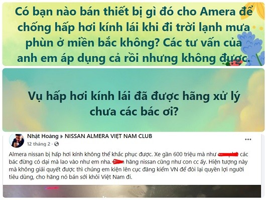 Nissan ra thông báo sửa chữa Almera mắc lỗi hấp hơi kính lái