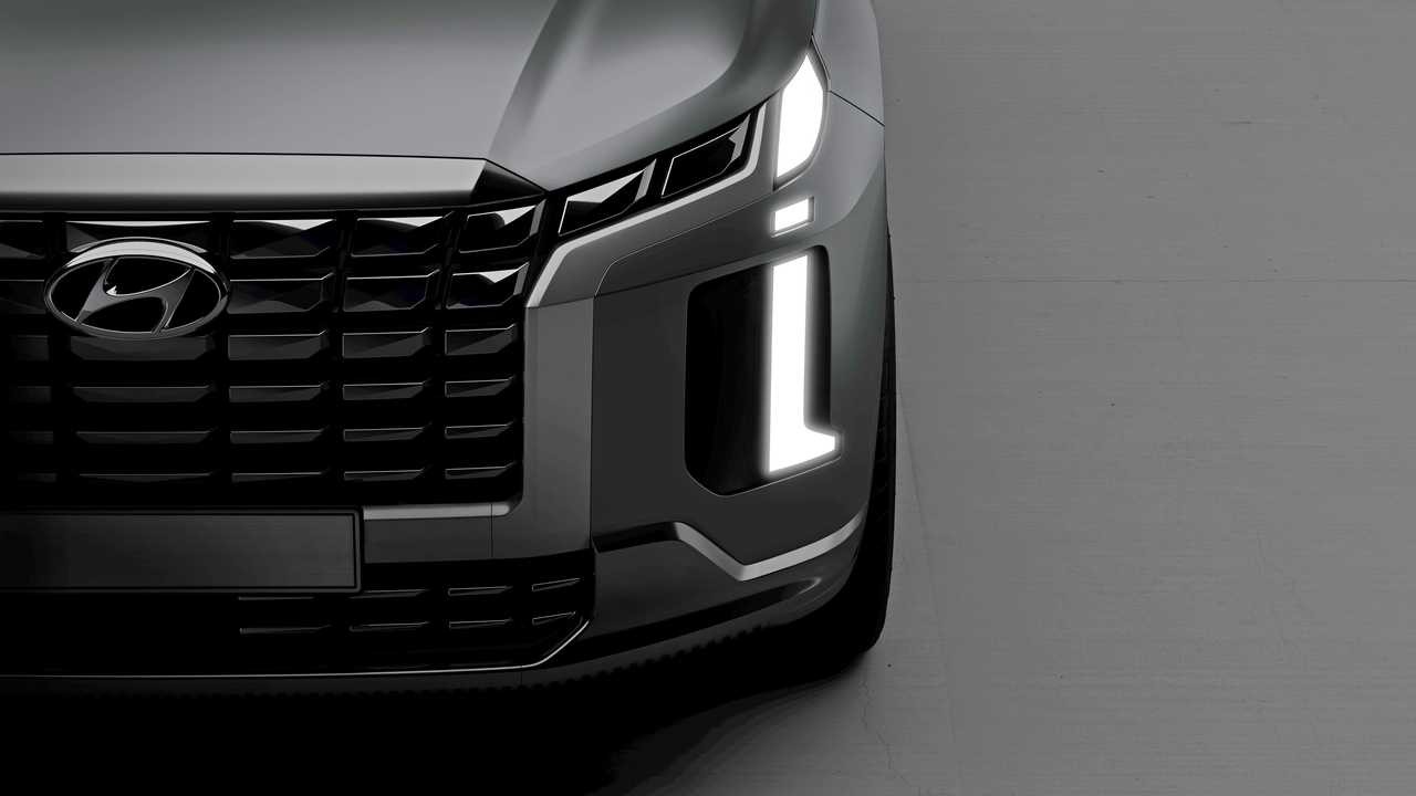 Hyundai palisade 2023 lộ diện trước giờ ra mắt