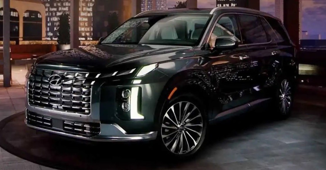 Hyundai palisade 2023 lộ diện trước giờ ra mắt