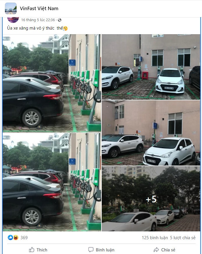 Tranh cãi: ô tô chạy xăng có được đỗ tại trạm sạc điện không?