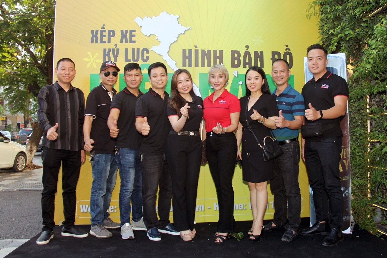 OtoFun Hải Phòng offline trước thềm Xếp xe kỷ lục hình bản đồ Việt Nam OtoFun Hải Phòng offline trước thềm Xếp xe kỷ lục hình bản đồ Việt Nam