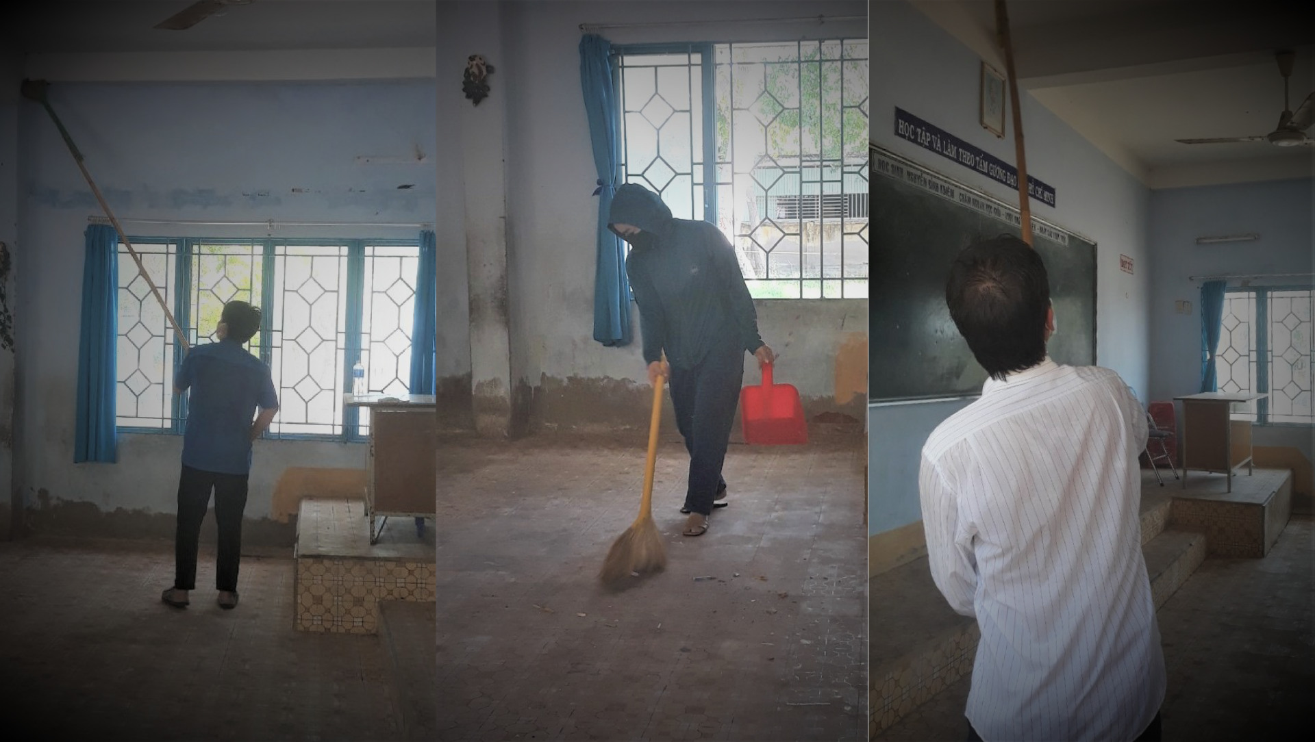 Bình Thuận: Giáo viên trắng đêm dọn dẹp trường để làm khu cách ly Bình Thuận: Giáo viên trắng đêm dọn dẹp trường để làm khu cách ly