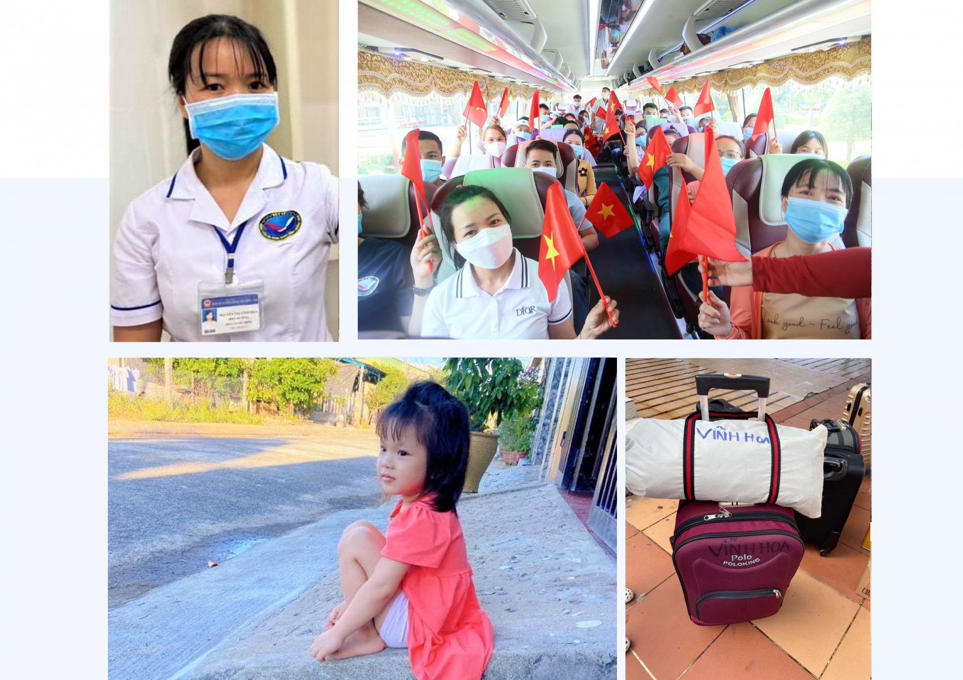 Nữ điều dưỡng nhờ em gái chăm con nhỏ để lên đường chống dịch