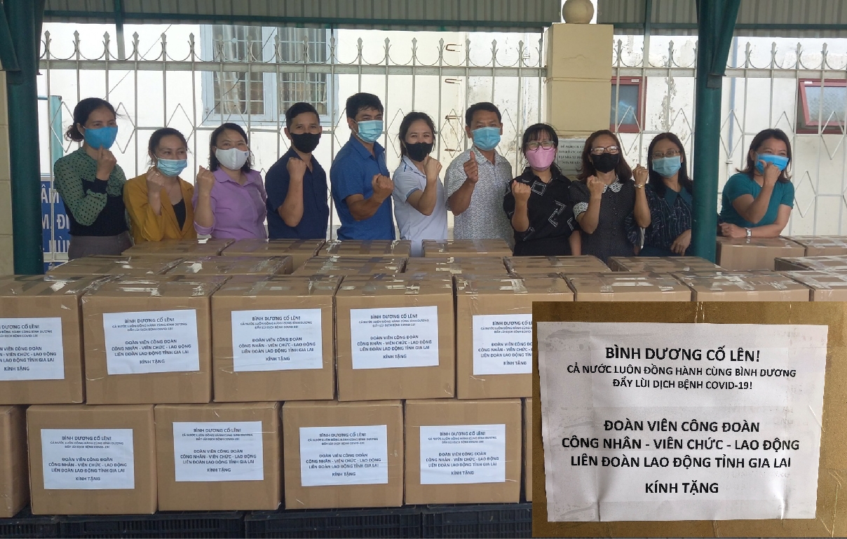 Công đoàn Gia Lai gửi 22 tấn nông sản cho công nhân, NLĐ TP.HCM