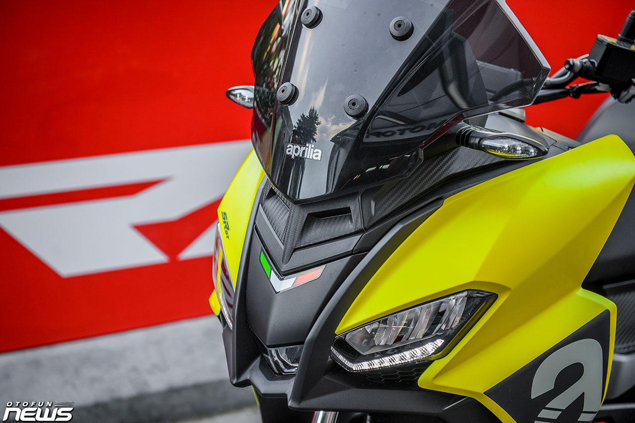 Hình chi tiết Aprilia SR GT 200 bản thể thao giá gần 100 triệu đồng