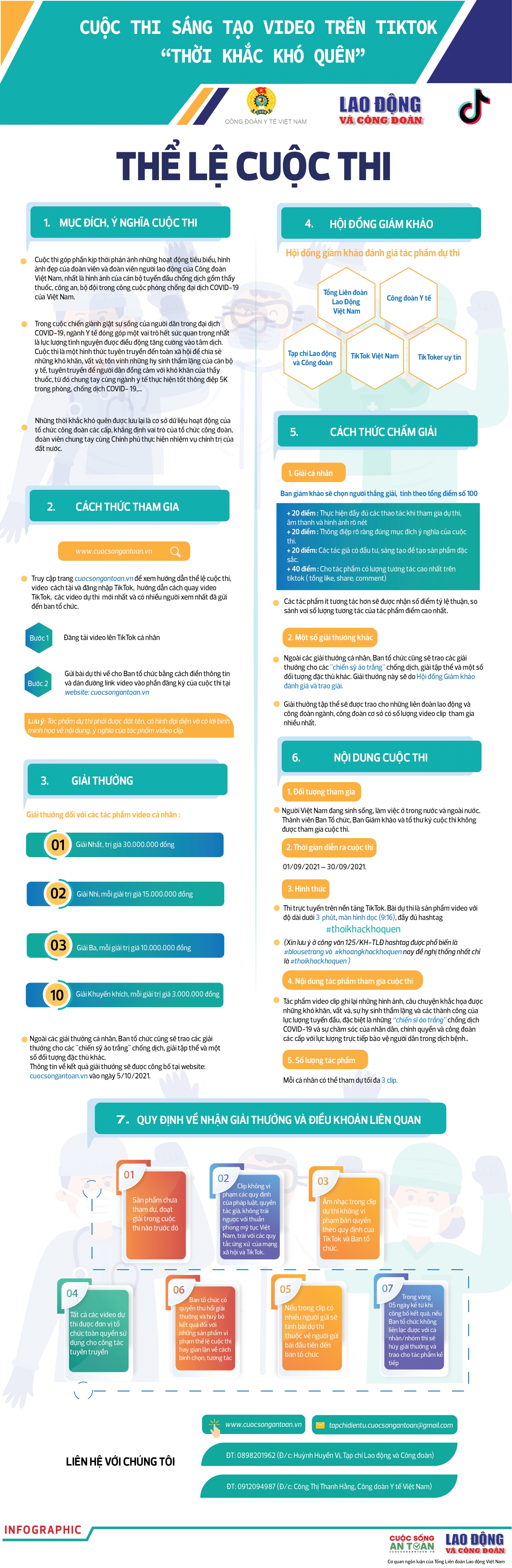 Thể lệ cuộc thi sáng tạo video clip "Thời khắc khó quên"