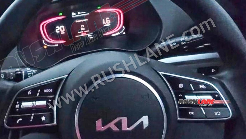 Kia Carens 2022 tiếp tục lộ ảnh nội thất