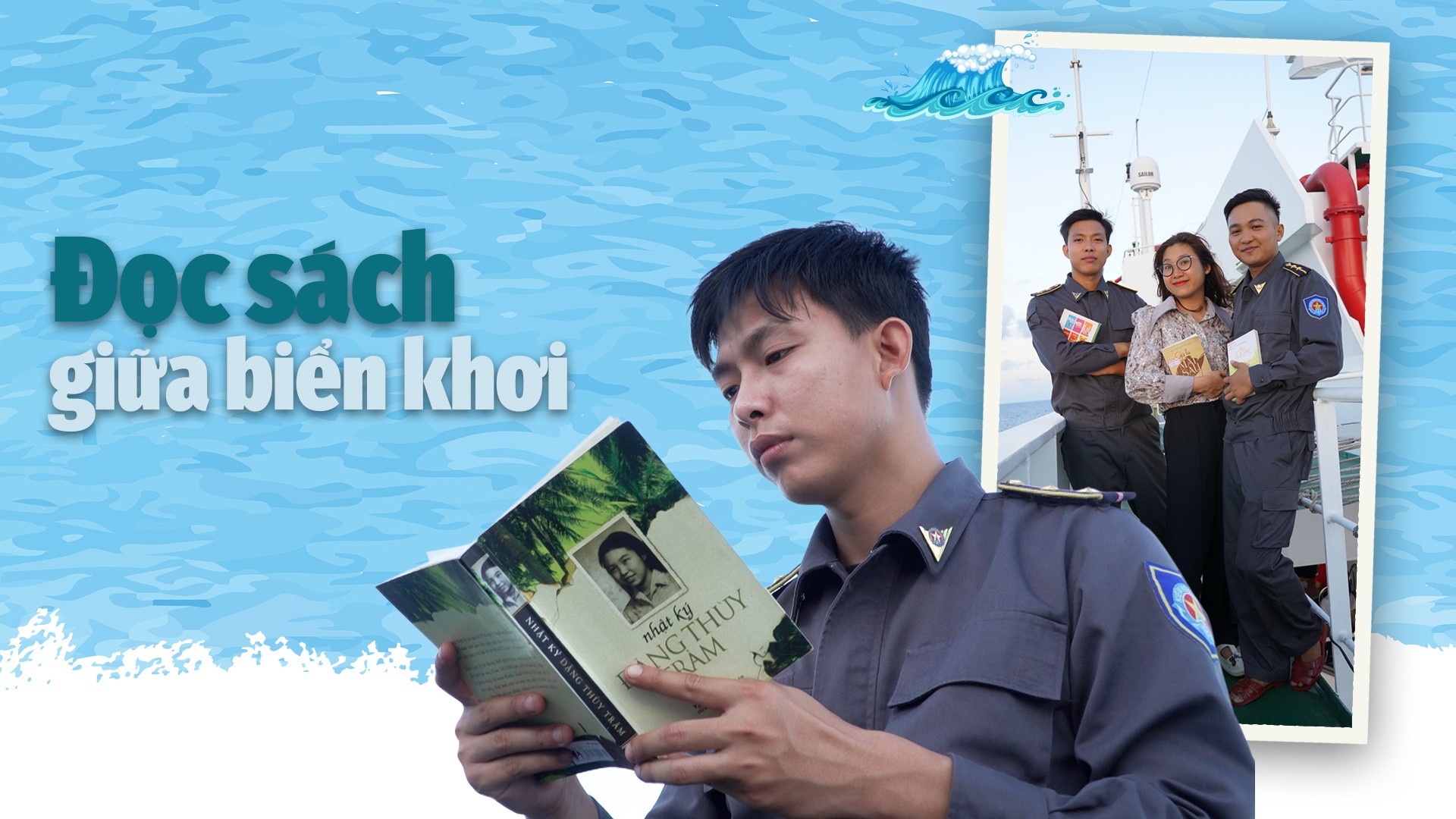 Video: Đọc sách giữa biển khơi