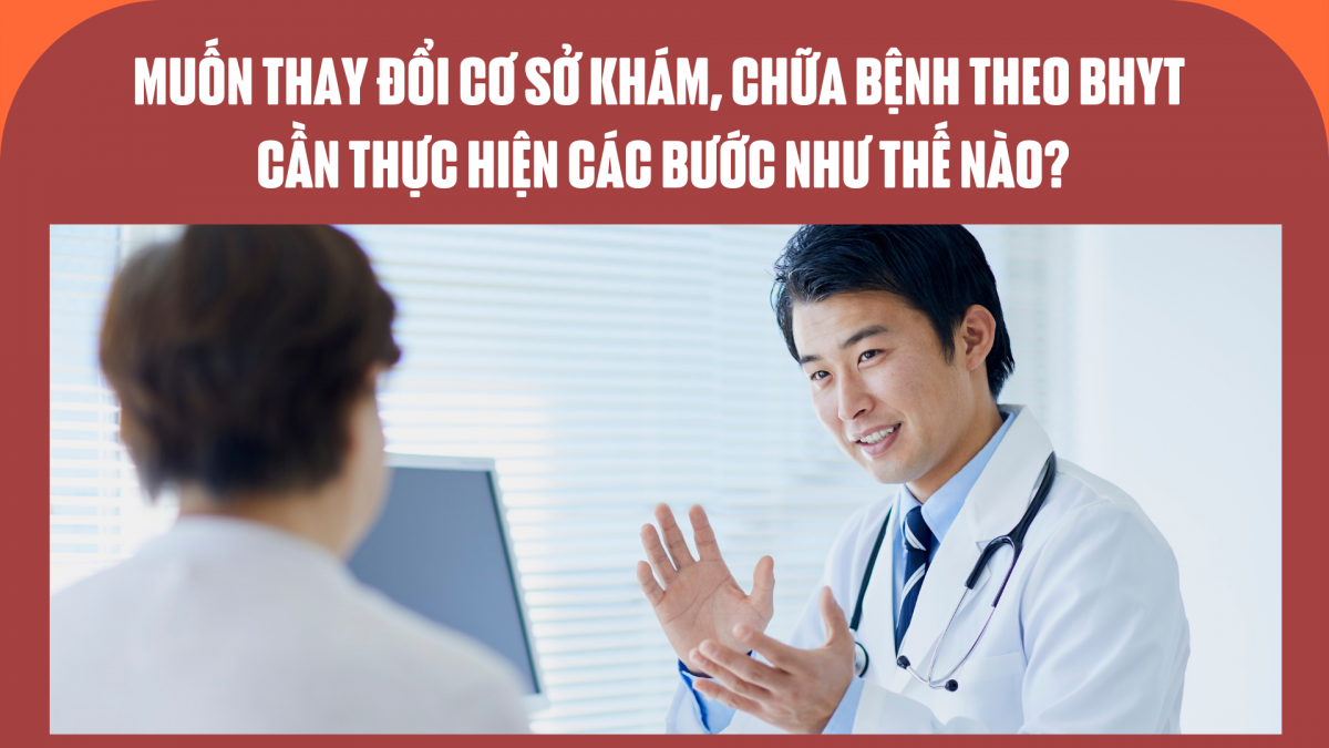 Muốn thay đổi cơ sở khám, chữa bệnh theo BHYT cần thực hiện các bước như thế nào?