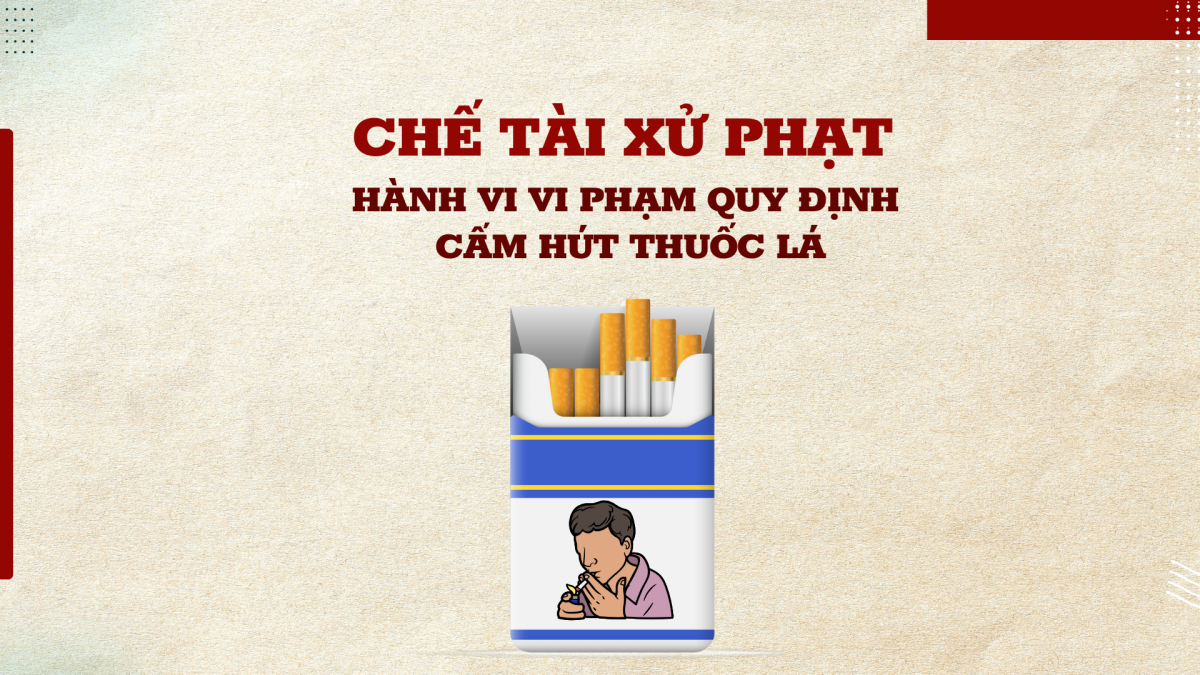 Chế tài xử phạt các hành vi vi phạm quy định cấm hút thuốc lá