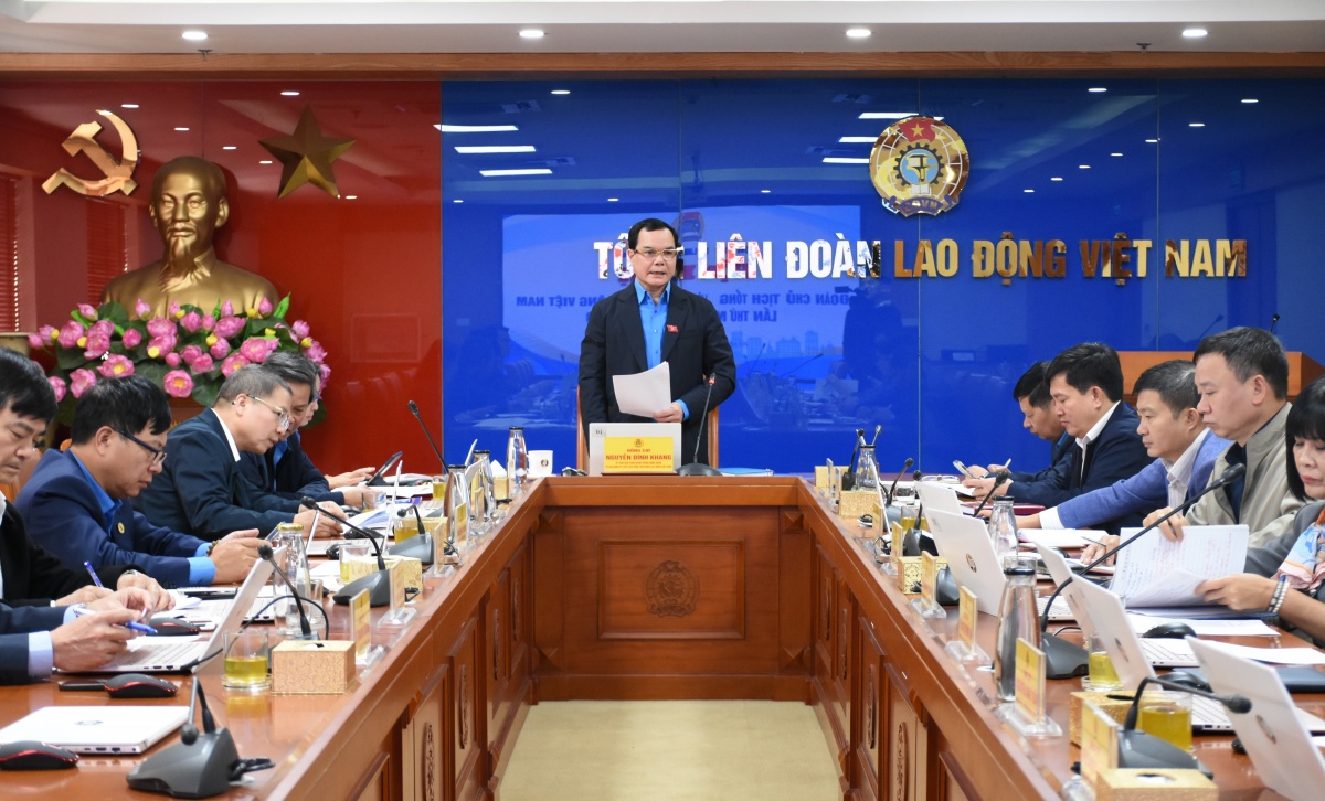 Đoàn Chủ tịch họp phiên thứ 14: Tập trung chuẩn bị Đại hội XIV Công đoàn Việt Nam