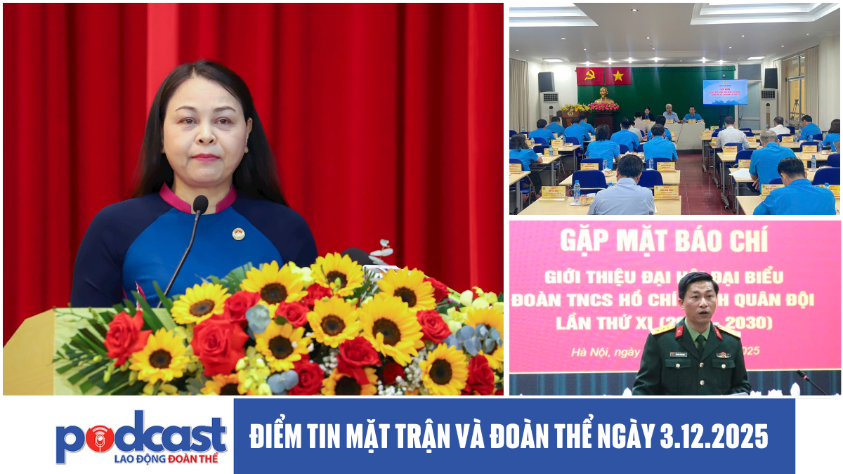 Điểm tin Mặt trận và Đoàn thể ngày 3.12.2025