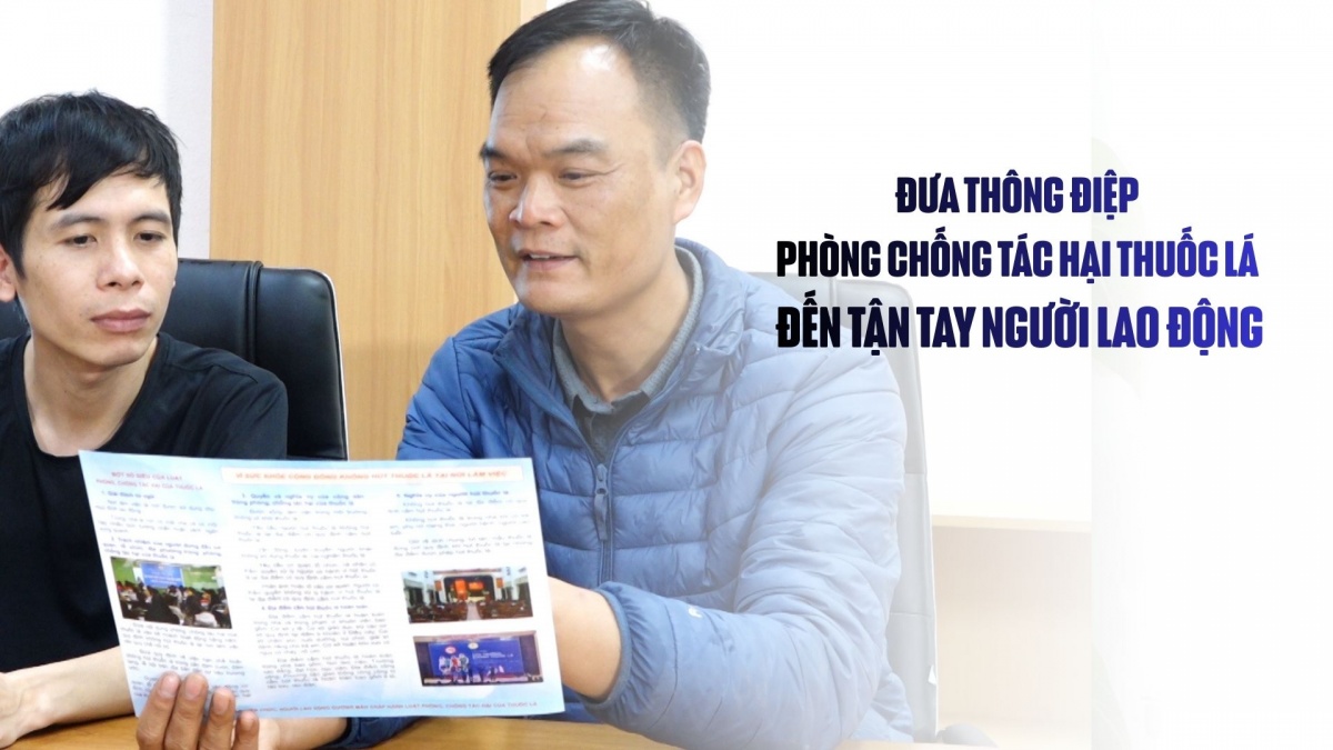 Đưa thông điệp phòng chống tác hại thuốc lá đến tận tay người lao động