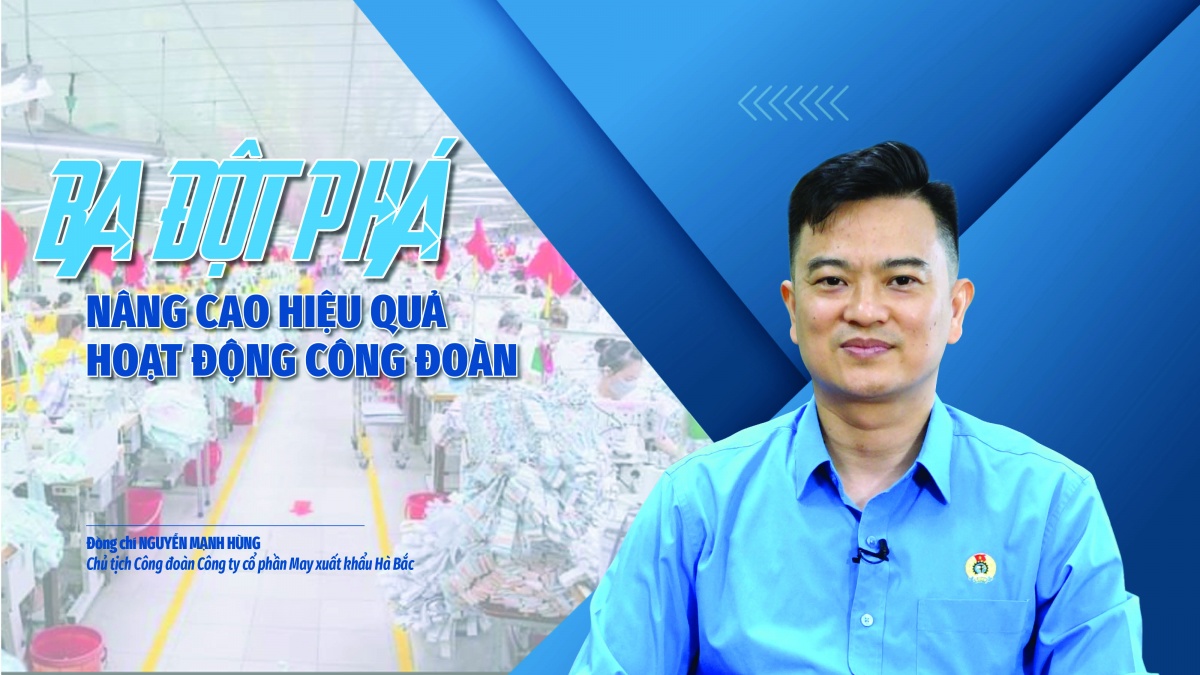 Ba đột phá nâng cao hiệu quả hoạt động công đoàn