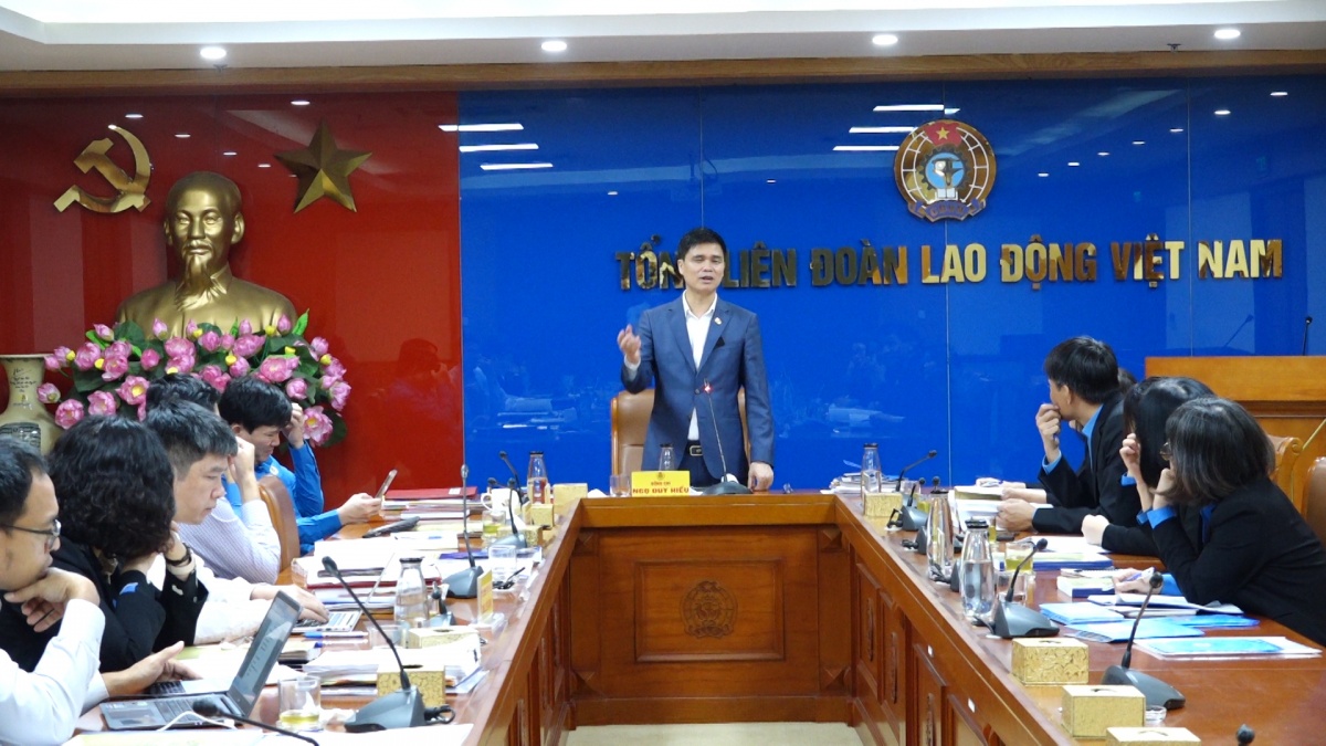 Duyệt công tác chuẩn bị Đại hội Công đoàn Dệt May Việt Nam lần thứ VII, nhiệm kỳ 2025–2030