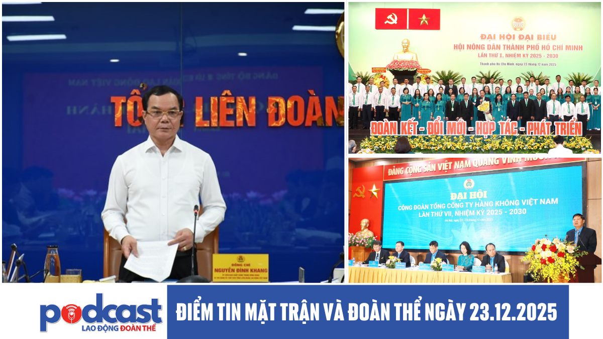 Điểm tin Mặt trận và Đoàn thể ngày 23.12.2025