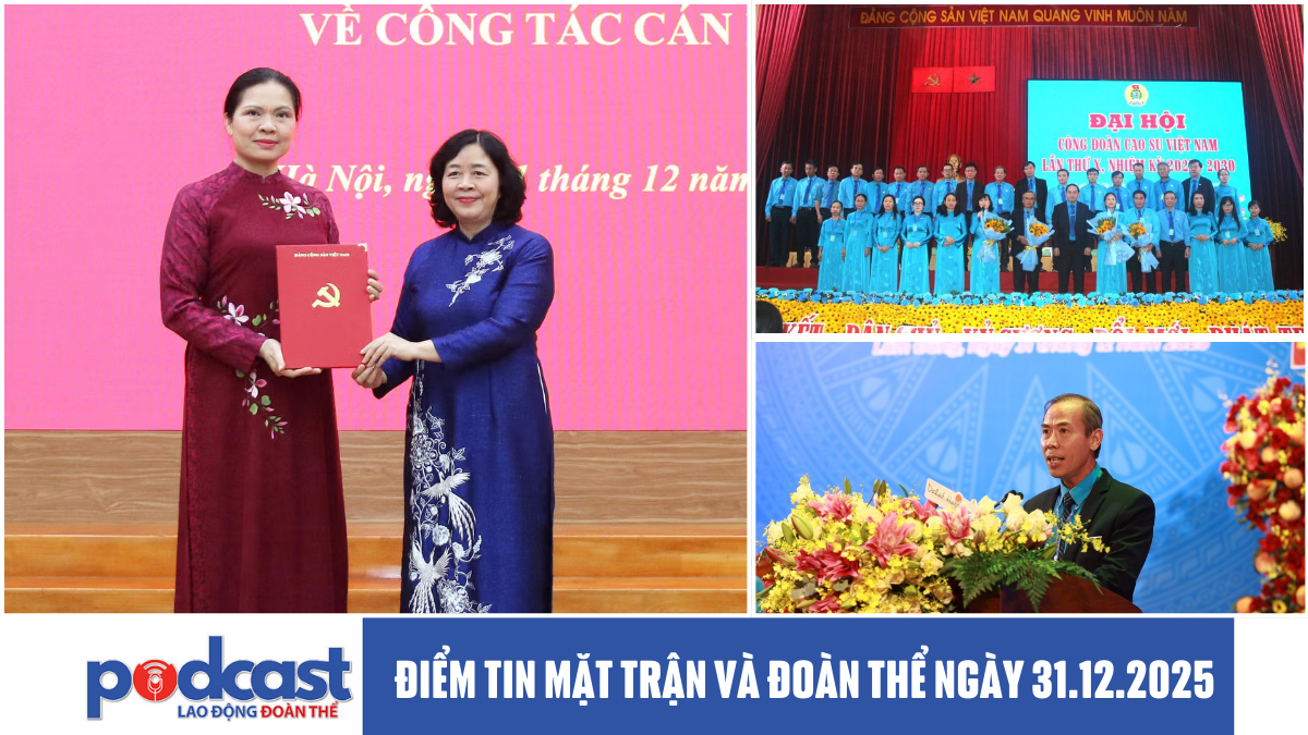 Điểm tin Mặt trận và Đoàn thể ngày 31.12.2025