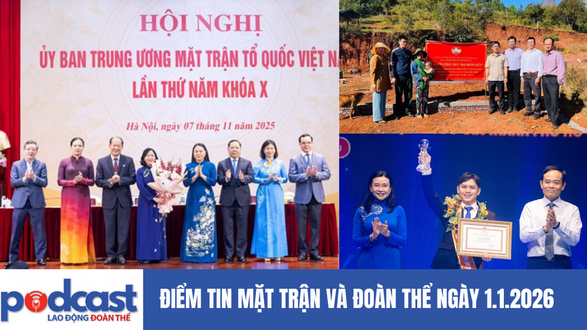 Điểm tin Mặt trận và Đoàn thể ngày 1.1.2026