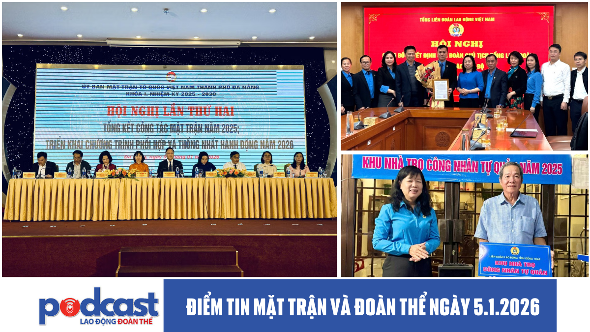 Điểm tin Mặt trận và Đoàn thể ngày 5.1.2026