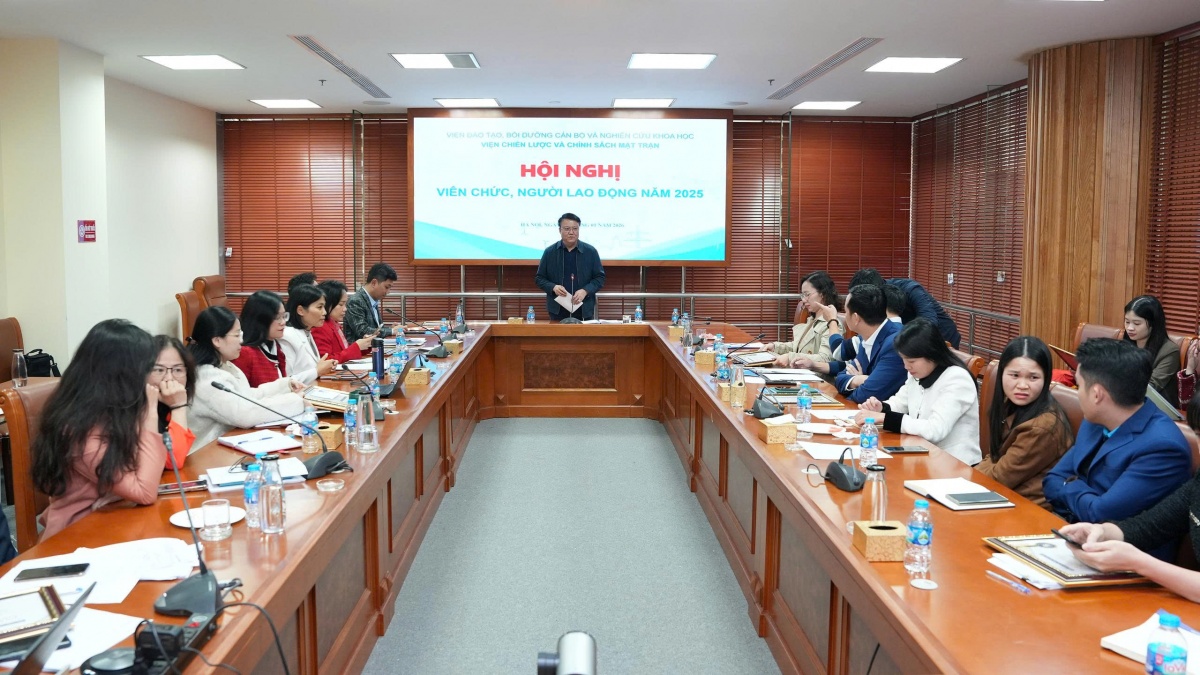 Viện Chiến lược và Chính sách Mặt trận tổ chức Hội nghị viên chức, người lao động năm 2025