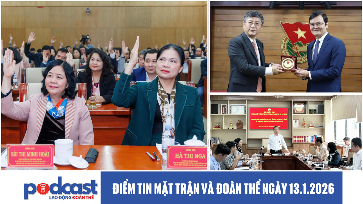 Điểm tin Mặt trận và Đoàn thể ngày 13.1.2026