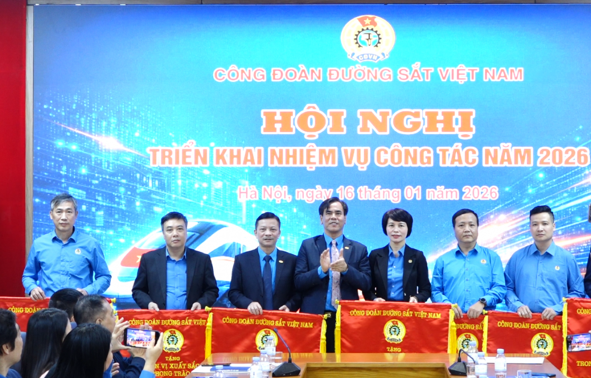 Công đoàn Đường sắt Việt Nam phát động phong trào thi đua và triển khai nhiệm vụ năm 2026