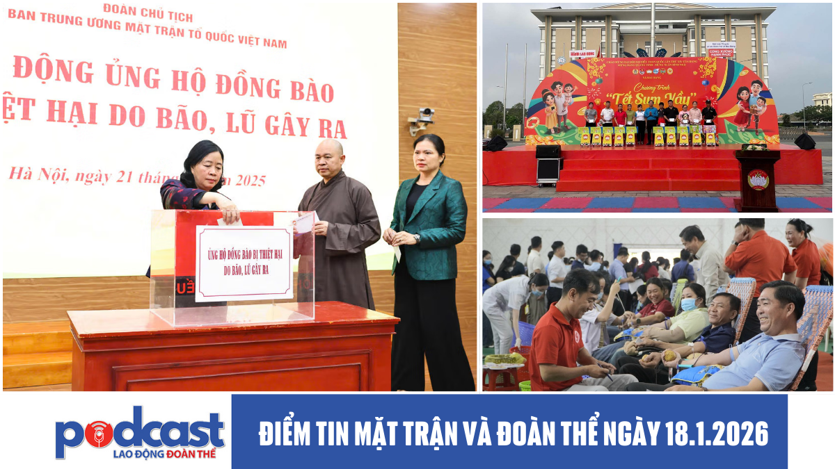 Điểm tin Mặt trận và Đoàn thể ngày 17.1.2026