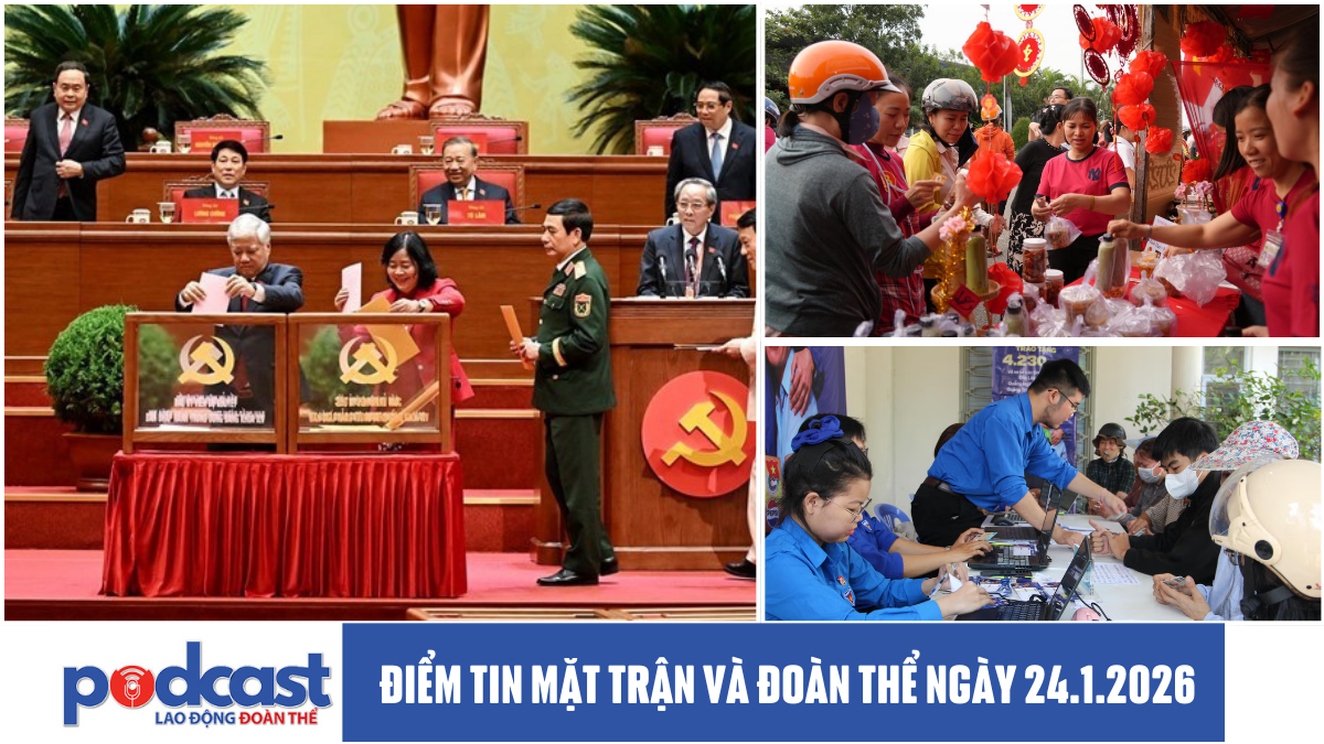 Điểm tin Mặt trận và Đoàn thể ngày 24.1.2026