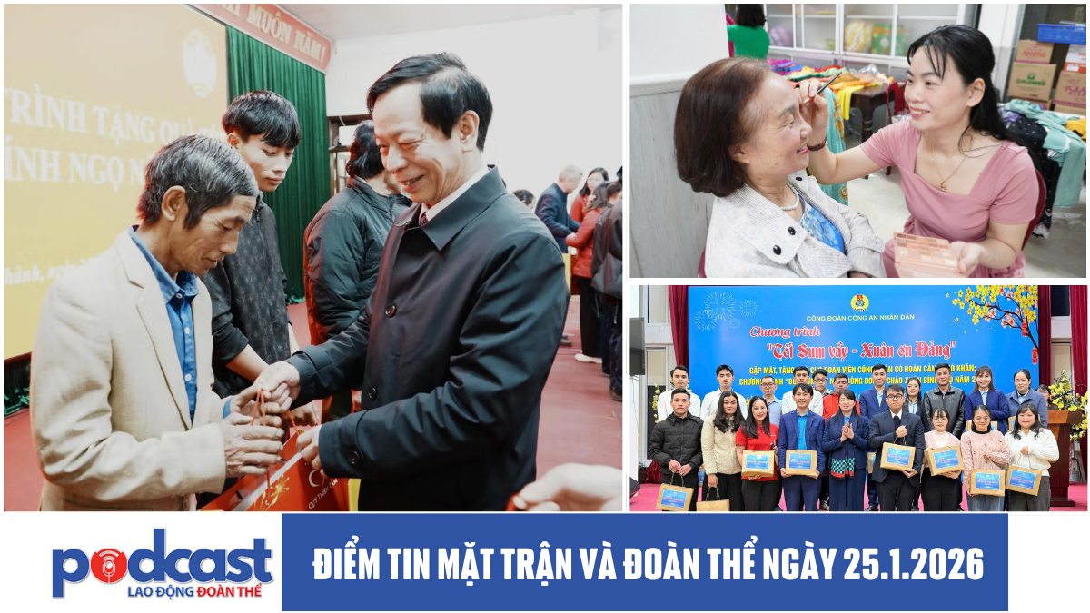 Điểm tin Mặt trận và Đoàn thể ngày 25.1.2026