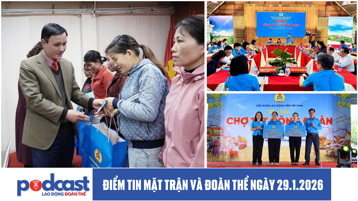 Điểm tin Mặt trận và Đoàn thể ngày 29.1.2026