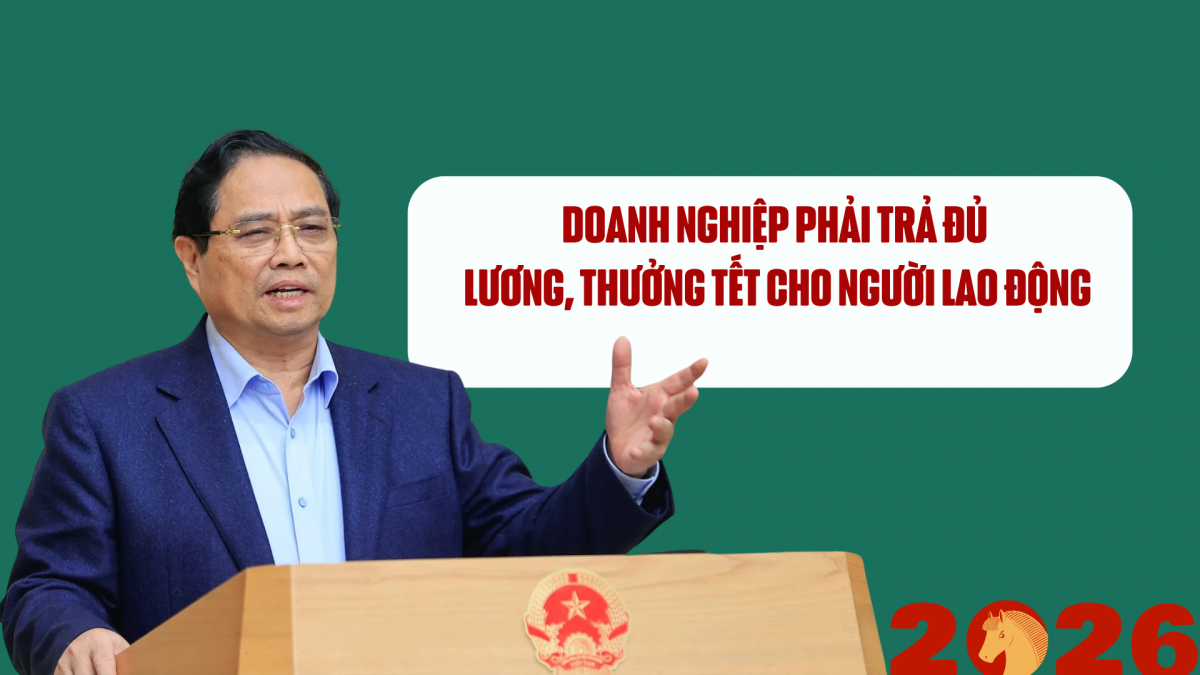 Doanh nghiệp phải trả đủ lương, thưởng Tết cho người lao động